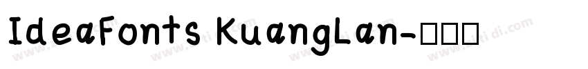 IdeaFonts KuangLan字体转换